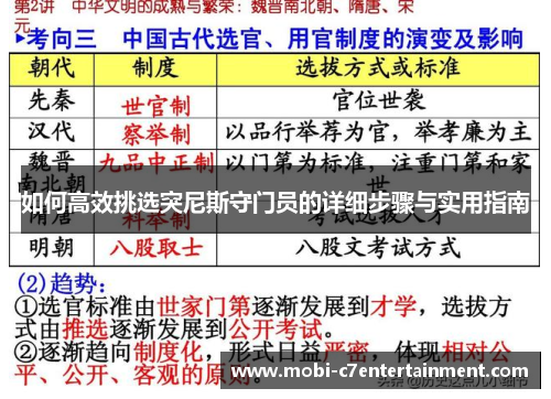 如何高效挑选突尼斯守门员的详细步骤与实用指南