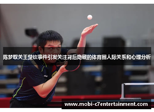 陈梦取关王楚钦事件引发关注背后隐藏的体育圈人际关系和心理分析 陈梦取关王楚钦事件引发关注背后隐藏的体育圈人际关系和心理分析